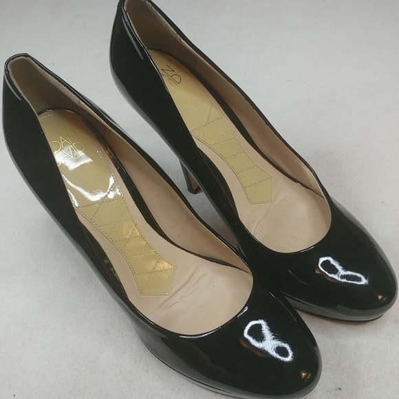 Joan & David Women 's black patent leather high he - Picture 4 of 8